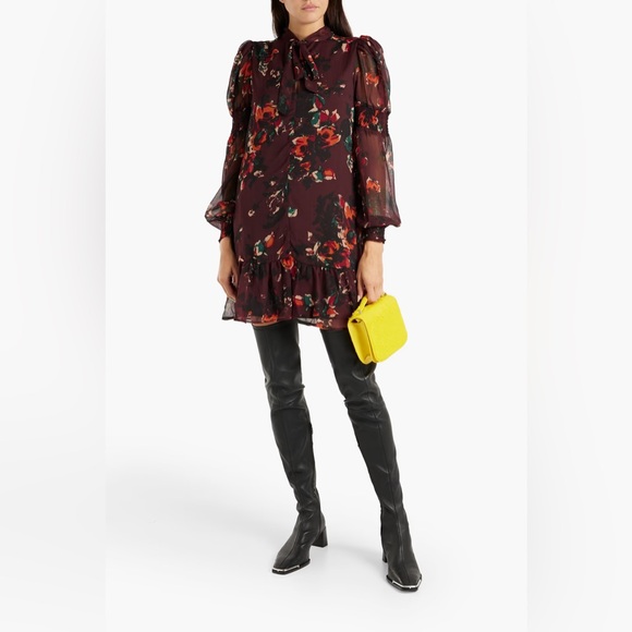 Walter Baker Yasmine Dress in Mulberry Flower, size M, NWT - Picture 2 of 6